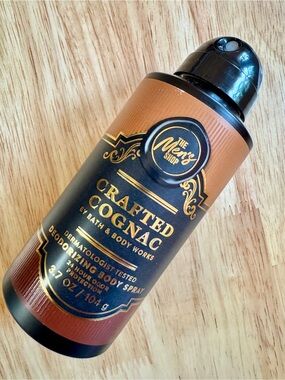 Bath & Body Works Crafted Cognac Men's Deodorizing Body Spray - Brown & Black